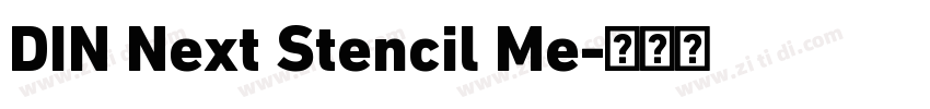DIN Next Stencil Me字体转换